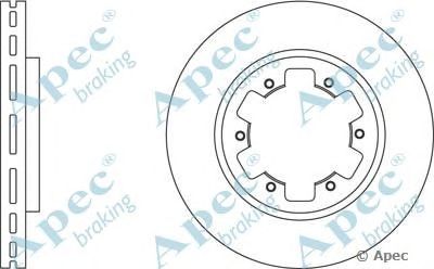 APEC BRAKING dsk772 -  Тормозной диск